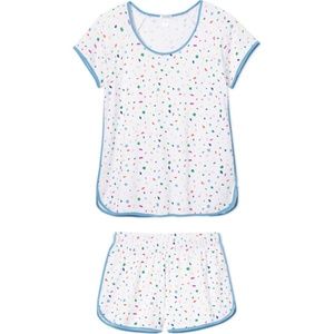 Lake Maisonette Pima Cotton Sleep Boxer Shorts Confetti S SHORTS ONLY